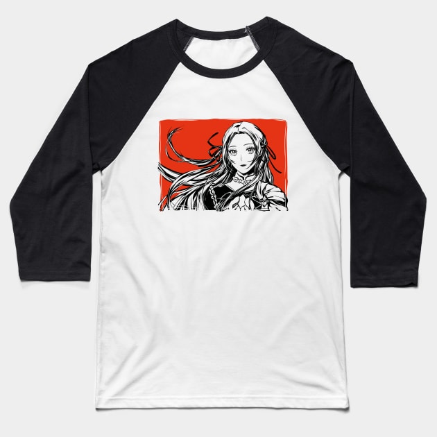 FE3H Portrait Series - Edelgard 1 Baseball T-Shirt by Astrayeah